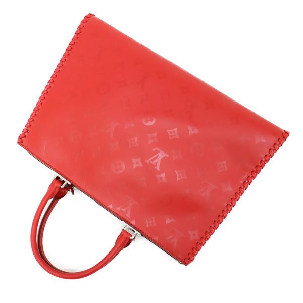 5 Louis Vuitton Monogram Very Zip Tote 2WAY Bag Ruby Red Ladies