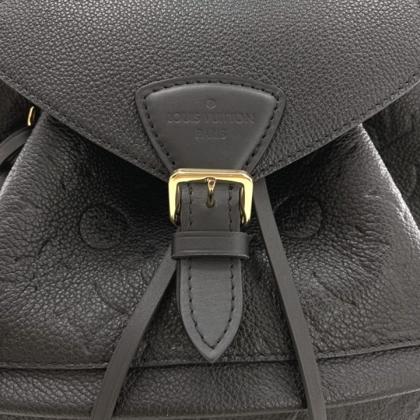 5 Louis Vuitton Rucksack Monsouri PM Leather Noir Shoulder Bag Black