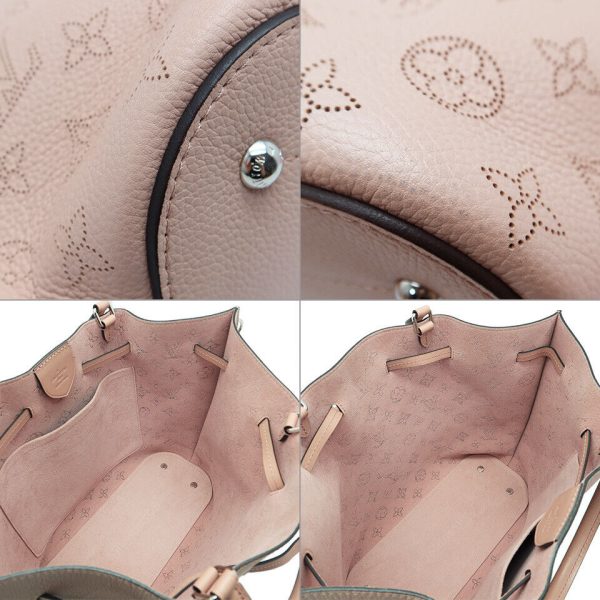 5 Louis Vuitton Girolatta Magnolia Mahina Leather Shoulder Bag Pink