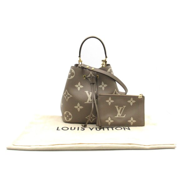 6 Louis Vuitton Neo Noe MM 2way Shoulder Bag Empreinte Leather Beige