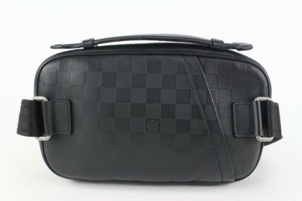 6 Louis Vuitton Black Damier Infini Leather Ambler Crossbody Bum Bag