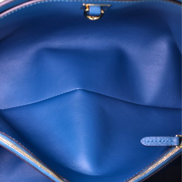 6 Louis Vuitton Mira Handbag Veau Nuage Calfskin MM Blue