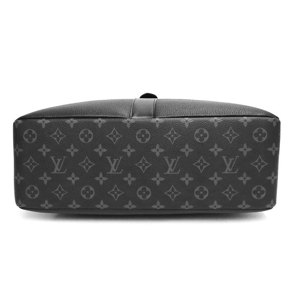 6 Louis Vuitton Saumur Tote Shoulder Bag Diagonal Monogram Eclipse Black