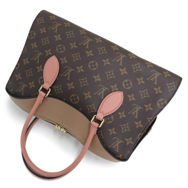 6 Louis Vuitton Tuileries Monogram Leather Shoulder Bag Brown