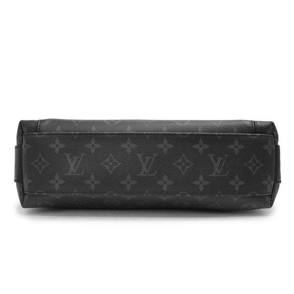 6 Louis Vuitton Monogram Eclipse Leather Odyssey Messenger PM Crossbody Bag Black