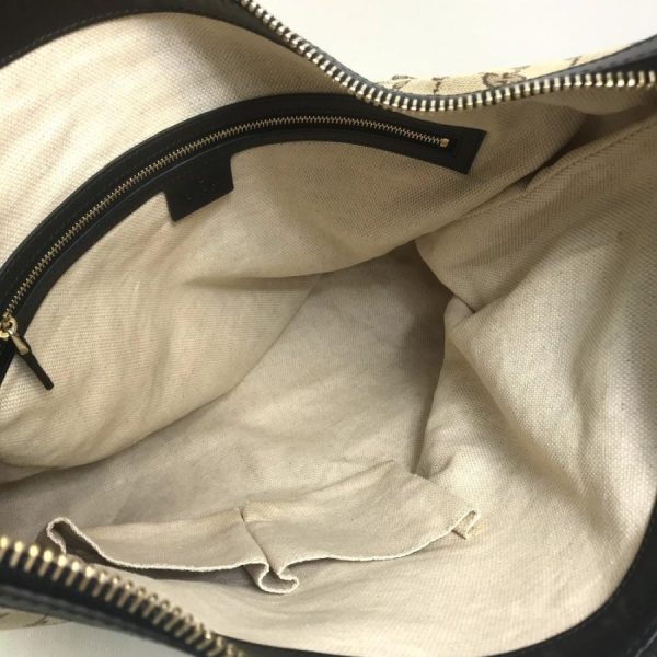 6 Gucci Tassel Leather Beige GG Hobo Bag