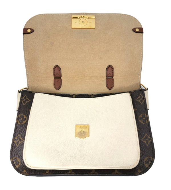 7 Louis Vuitton Handbag Monogram Vaugirard Creme Hand Leather Satchel with Strap