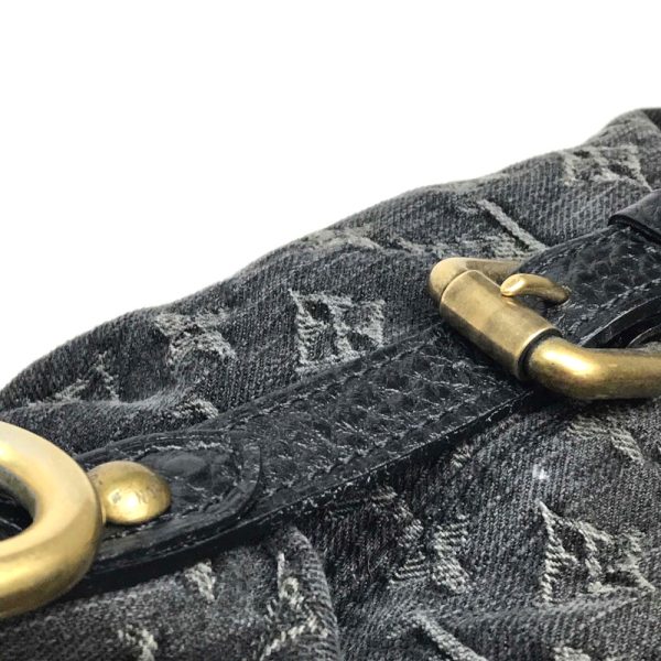 7 Louis Vuitton Denim Neocavi MM Shoulder Bag Monogram Canvas Noir Black