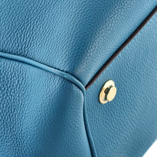 7 Louis Vuitton Mira Handbag Veau Nuage Calfskin MM Blue