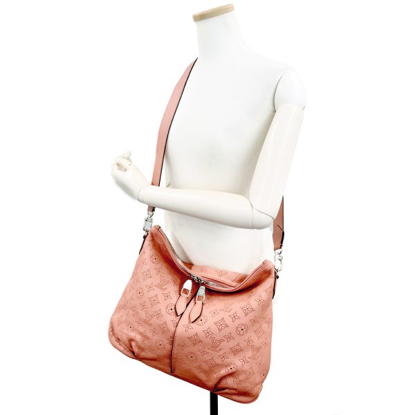 7 Louis Vuitton Monogram Mahina Selene PM 2WAY Handbag Rose Pink