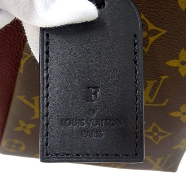 7 Louis Vuitton V Tote MM Monogram Shoulder Bag Bordeaux Brown