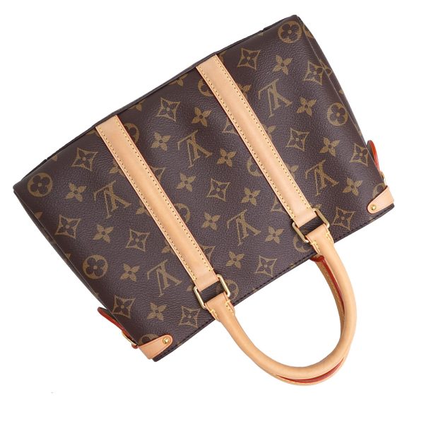 7 Louis Vuitton Soufflot Monogram Brown BB 2way Shoulder Bag Handbag