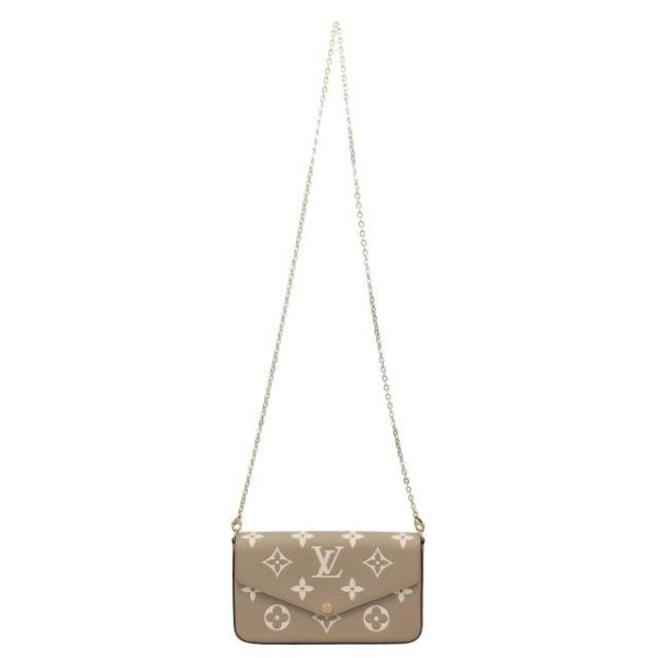 7 Louis Vuitton Shoulder Bag Amplant Pochette Felicie Cream