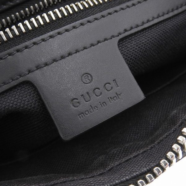 7 Gucci Supreme Black Gray GG Waist Bag Belt Bag