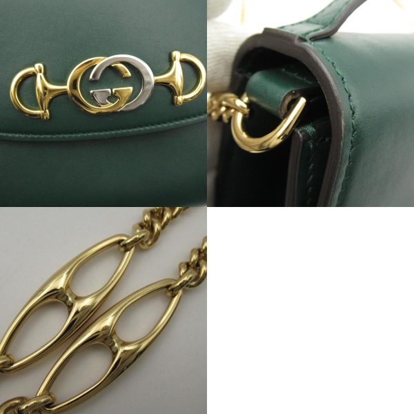 7 Gucci Calf Leather Green 2 way Shoulder Bag