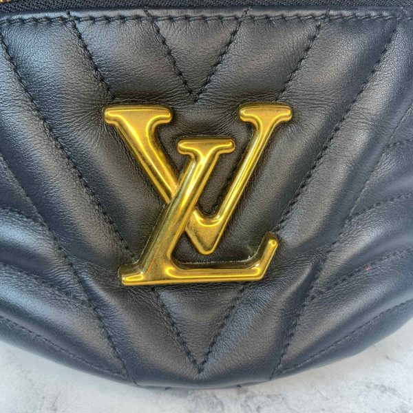 8 Louis Vuitton New Wave Bumbag Black Leather Waist Crossbody Monogram Bum Bag