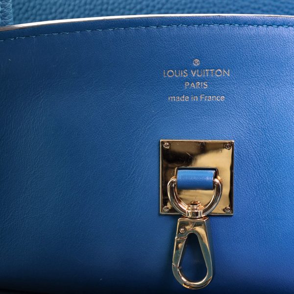 8 Louis Vuitton Mira Handbag Veau Nuage Calfskin MM Blue