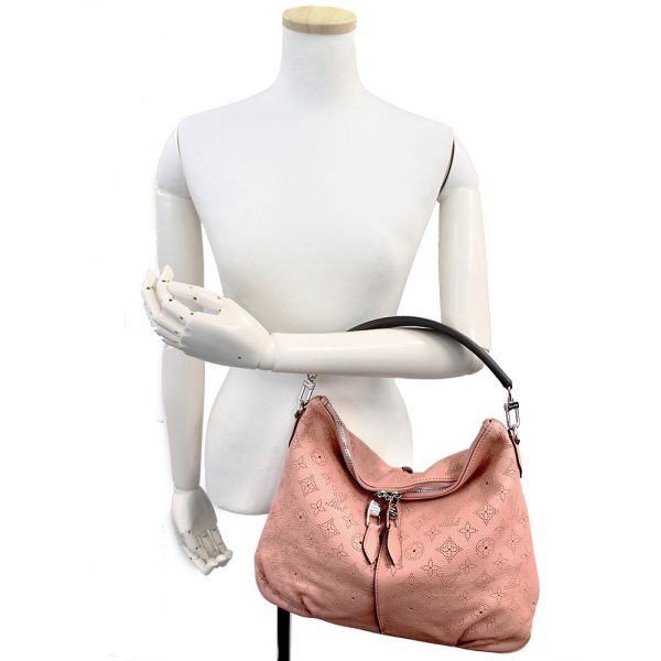 8 Louis Vuitton Monogram Mahina Selene PM 2WAY Handbag Rose Pink