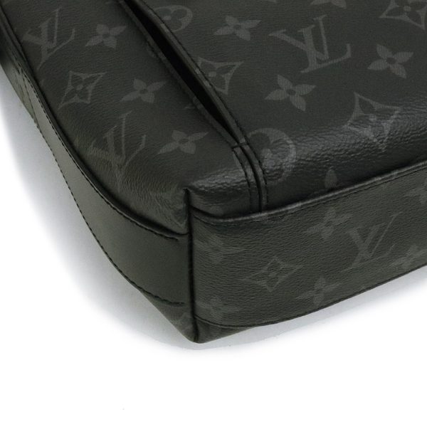 8 Louis Vuitton Monogram Eclipse Leather Odyssey Messenger PM Crossbody Bag Black