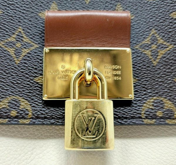 9 Louis Vuitton Handbag Monogram Vaugirard Creme Hand Leather Satchel with Strap