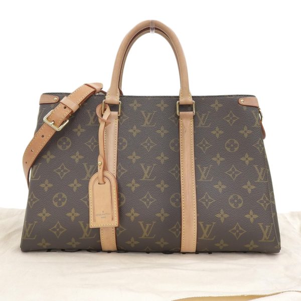 9 Louis Vuitton Monogram Soufflé MM 2way Handbag Cloth Bag