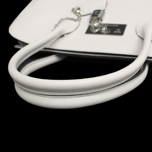 9 Louis Vuitton Calf Leather Mira MM Shoulder Bag Diagonal White