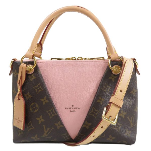 s l16001 Louis Vuitton V Tote BB Monogram canvas Handbag Pink