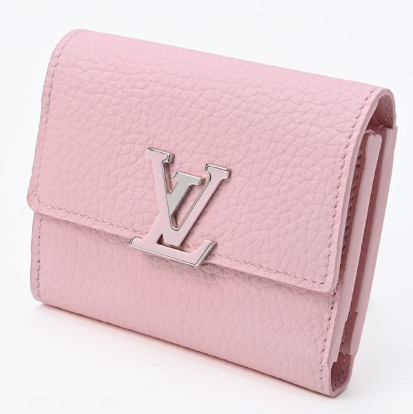 1 Louis Vuitton Portefeuille Capucines Taurillon Leather Pink Wallet Handbag