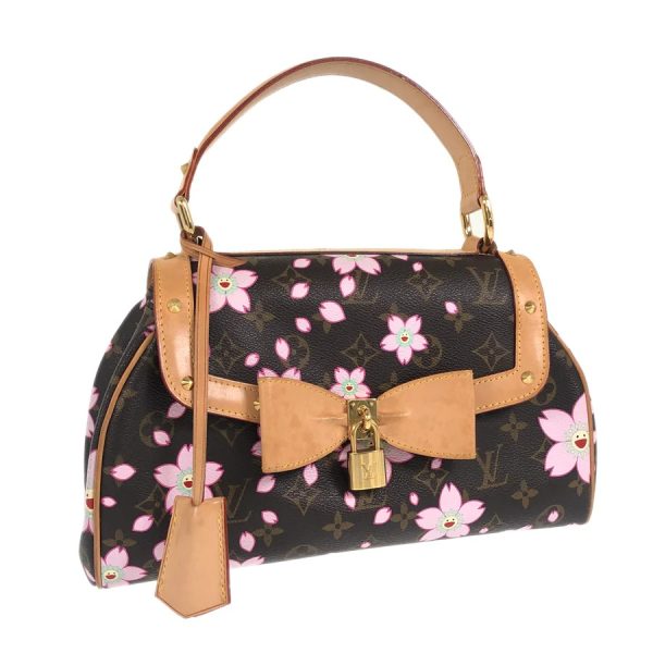 1 Louis Vuitton Cherry Blossom Sac Retro PM Handbag black