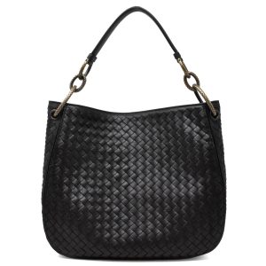 1 Bottega Veneta Business Bag Leather Black Shoulder Bag