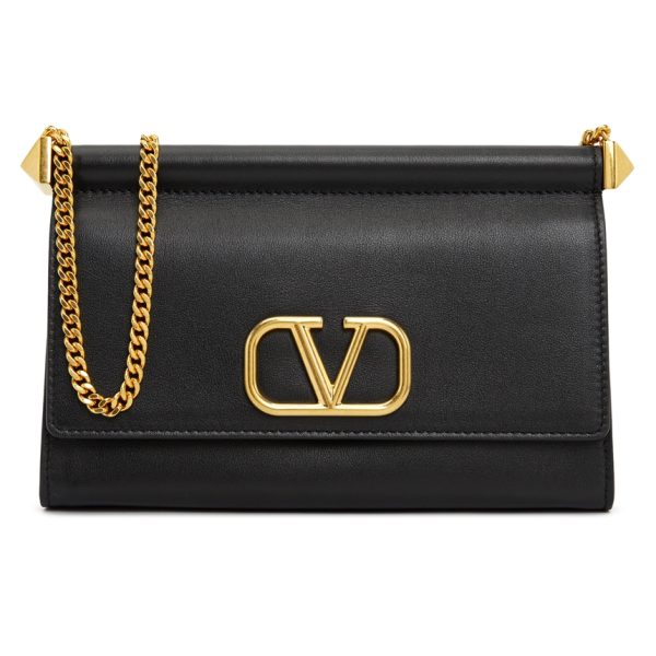 1 Valentino Leather Black Shoulder Bag