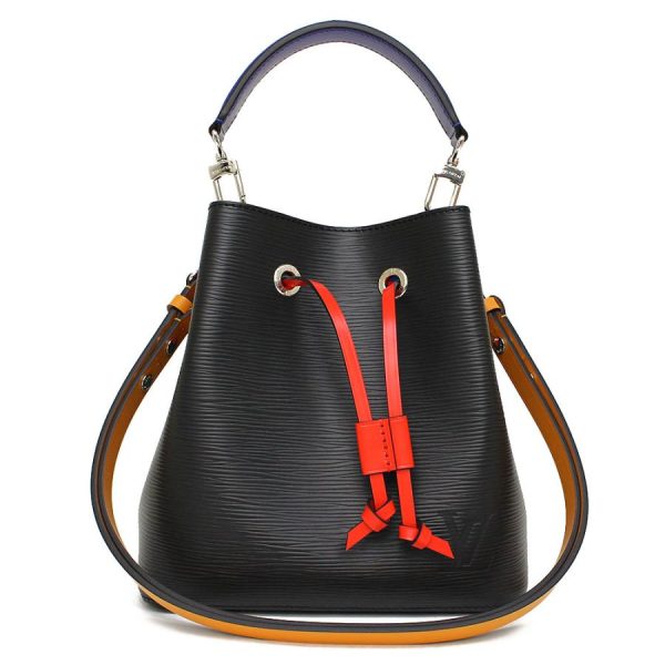 1 Louis Vuitton Neonoe BB Shoulder Bag Epi Leather Noir Saffron Black