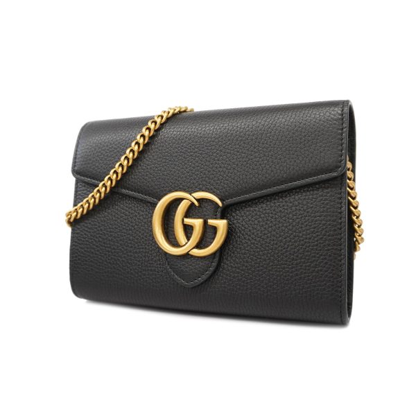 1 Gucci Marmont GG Chain Shoulder bag Black