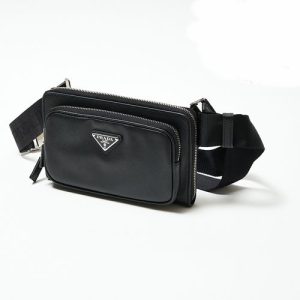 1 Prada Saffiano Leather Black Shoulder Bag