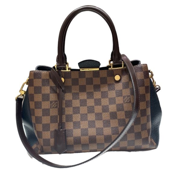 1 Louis Vuitton Brittany Damier Ebene Canvas Brown Shoulder Bag