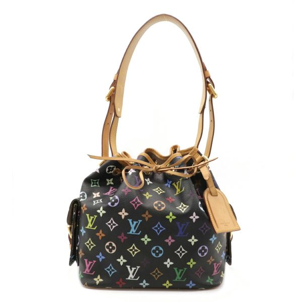 1 Louis Vuitton Monogram Multicolor Petite Noe Shoulder Bag Semi Shoulder One Shoulder Noir Black