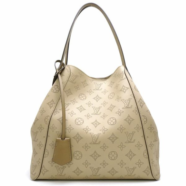 1 Louis Vuitton Mahina Hina MM Handbag Galet Beige