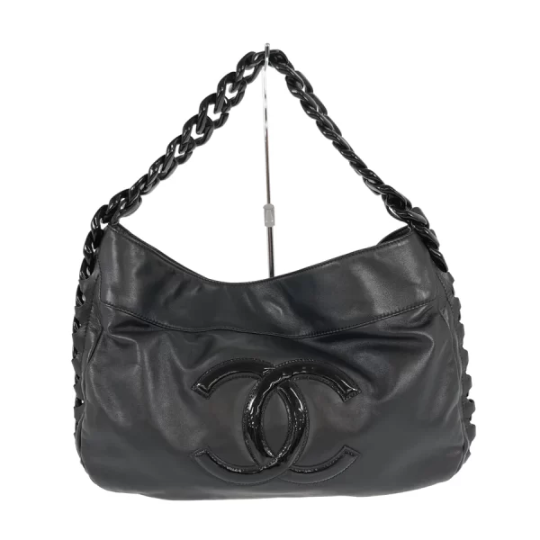 1 Chanel Coco Mark Chain Shoulder Bag Black