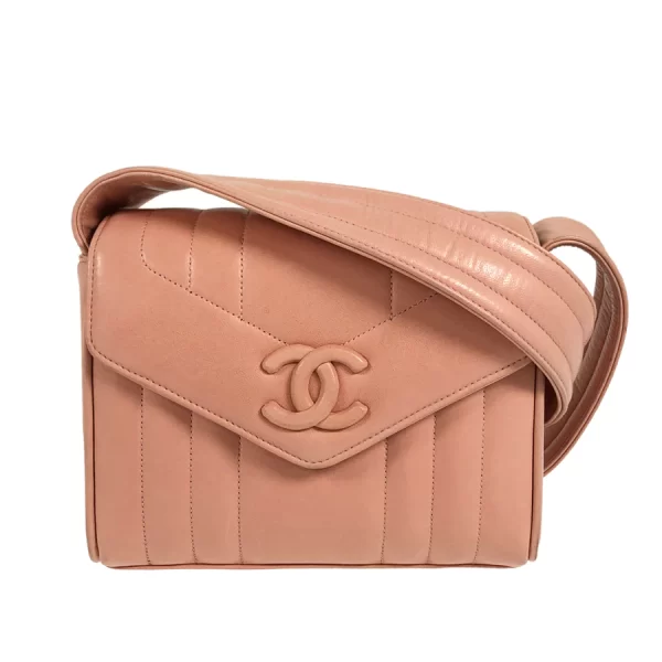 1 Chanel Leather Pink Crossbody Bag