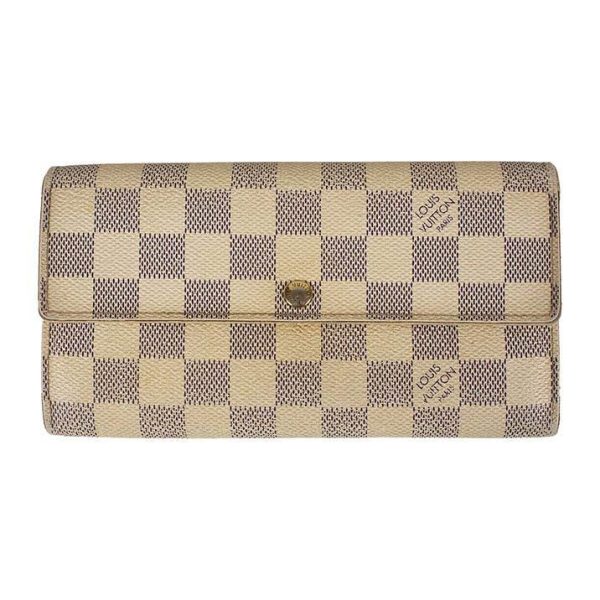 1 Louis Vuitton Damier Azur Long Wallet Handbag