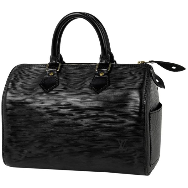 1 Louis Vuitton Speedy 25 Epi Noir Black Boston Bag Handbag