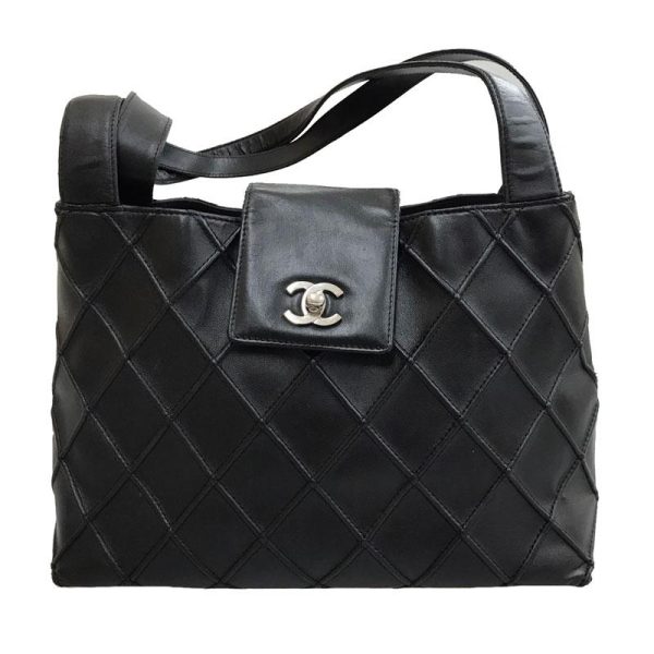 1 Chanel TurnLock Shoulder Bag Black