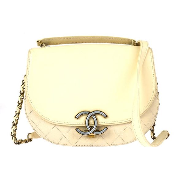 1 Chanel Matelasse Leather Beige 2way Shoulder Bag