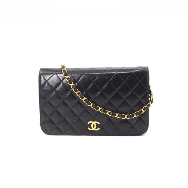 1 Chanel PushLock Gold Chain Shoulder Bag Black