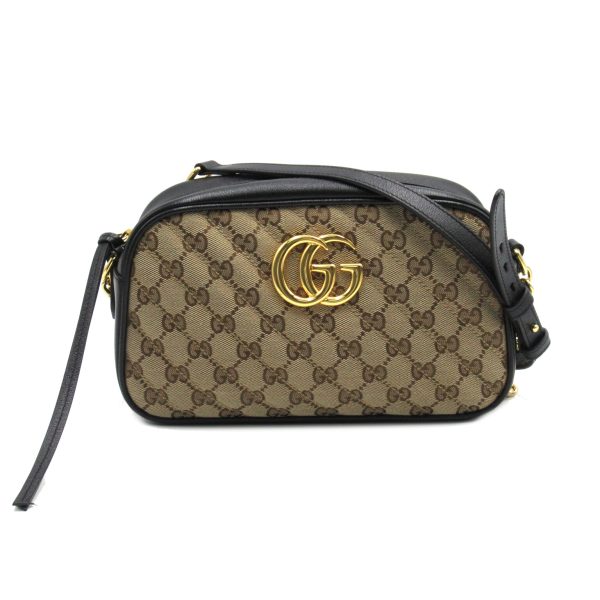 1 Gucci Marmont Small Shoulder Bag GG Canvas Brown