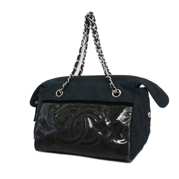 1 Chanel Chain Shoulder bag Velor black