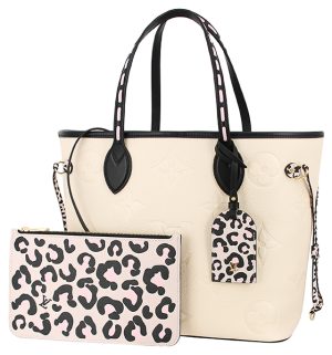 1 Louis Vuitton Sèvres Monogram Mahina Shoulder Bag Handbag Tote Bag Gallé Beige