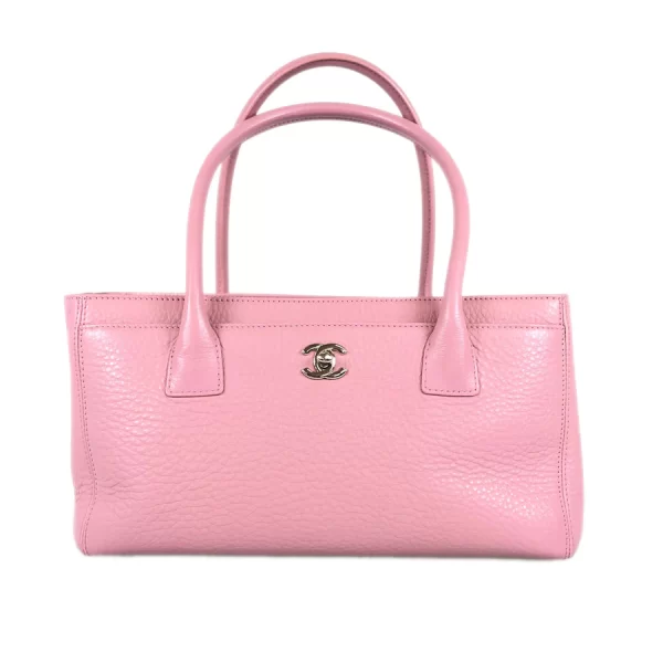 1 Chanel Tote Bag Executive Tote With Pouch Caviar Skin Pink Handbag