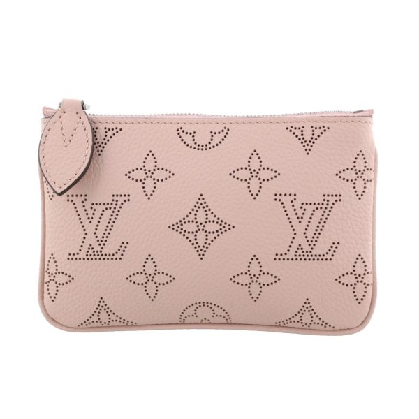 1 Louis Vuitton Pochette Mahina Leather Pink Magnolia Handbag