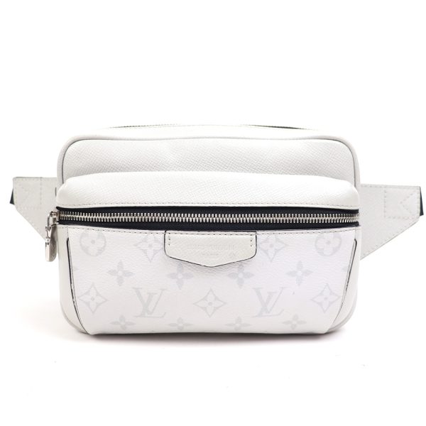 1 Louis Vuitton Taigarama Antarctica Monogram Leather White Bum Bag